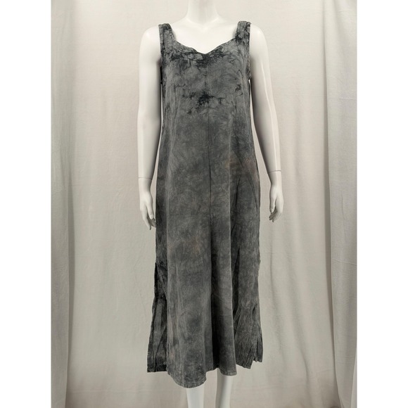 Oh My Gauze! Dresses & Skirts - Oh My Gauze Dress Womens 1 Small‎ Medium Gray Sleeveless Midi Gauzy Lagenlook